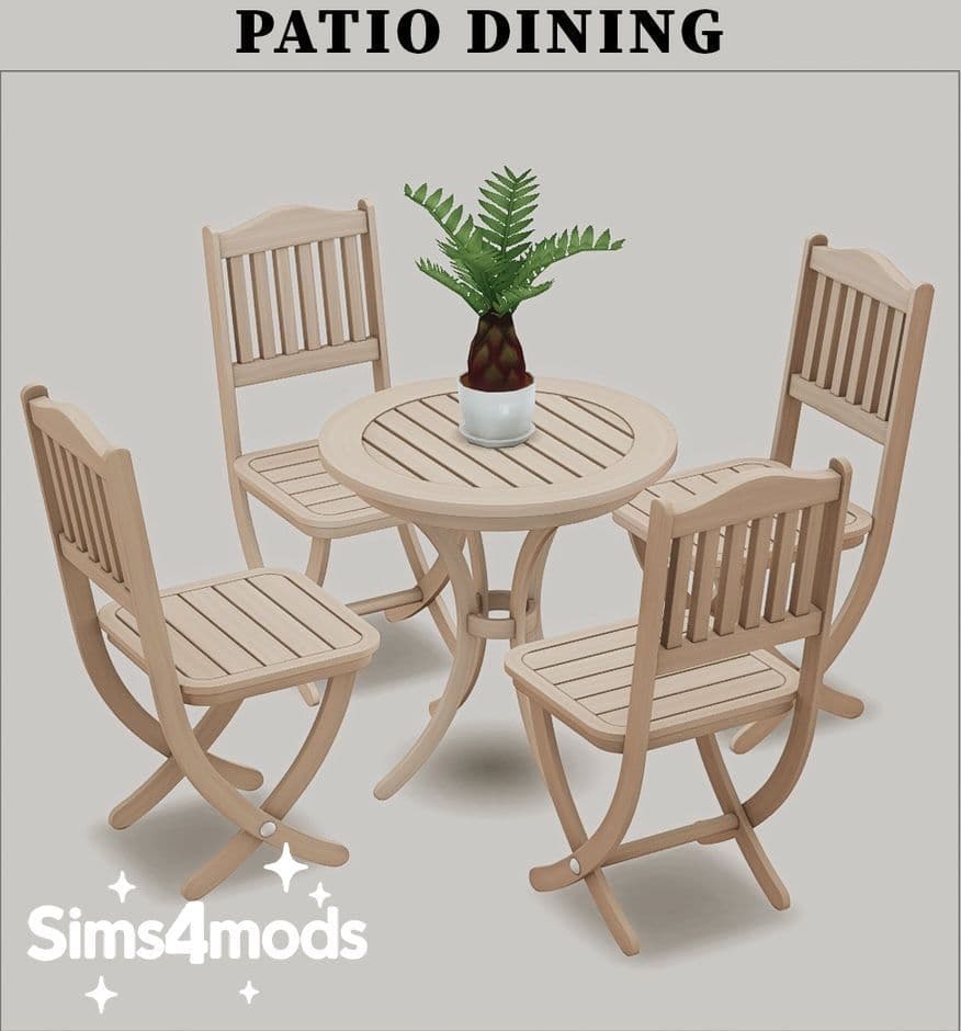 Скриншот мода Столовый набор Patio Dining